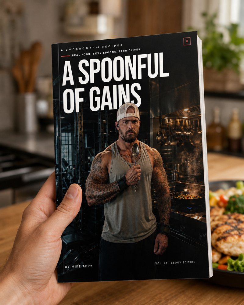 cookbook in hand